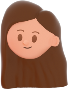 3D People Simple Young Girl Head 